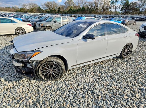KMTFN4JB1KU325546 2019 GENESIS G80 Серый Передняя левая четверть