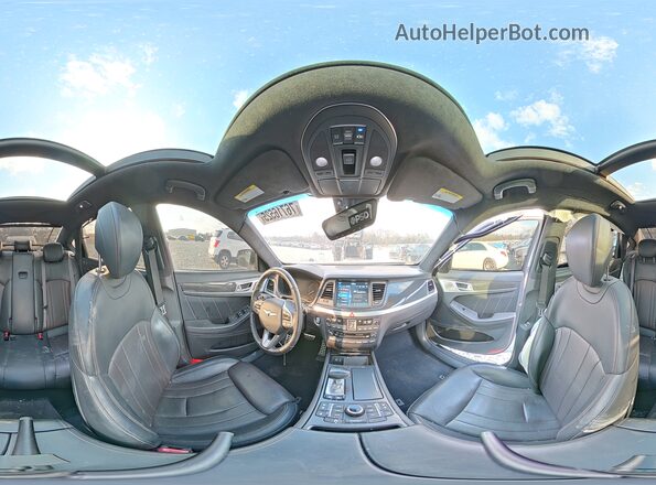 KMTFN4JB1KU325546 2019 GENESIS G80 Серый Панорамный вид салона 360°