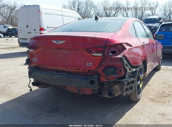 KMTFN4JB4LU336929 2020 GENESIS G80 Red Widok z przodu
