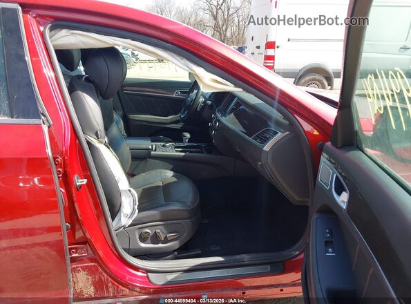 KMTFN4JB4LU336929 2020 GENESIS G80 Red Widok wnętrza z przodu
