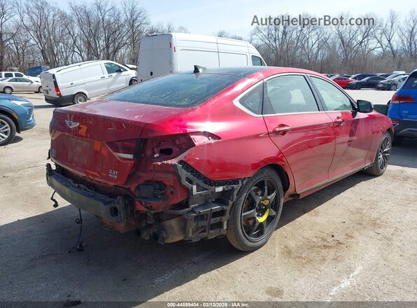 KMTFN4JB4LU336929 2020 GENESIS G80 Red Tył prawy