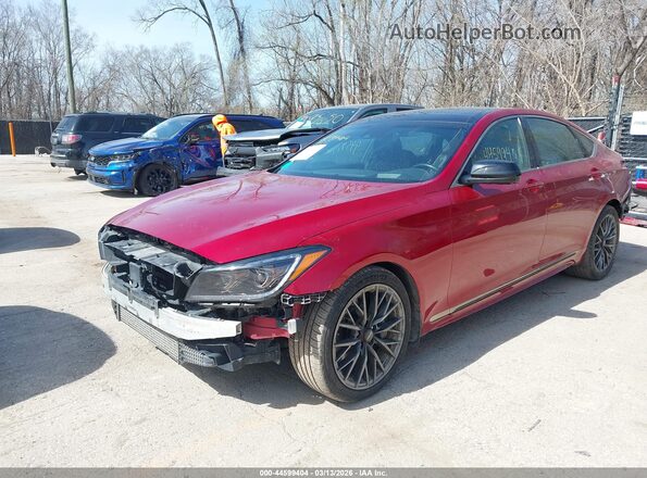 KMTFN4JB4LU336929 2020 GENESIS G80 Red Przód lewy