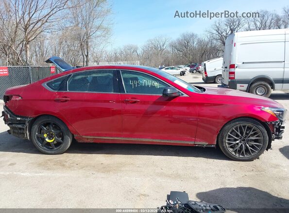KMTFN4JB4LU336929 2020 GENESIS G80 Red Widok wnętrza 360 stopni