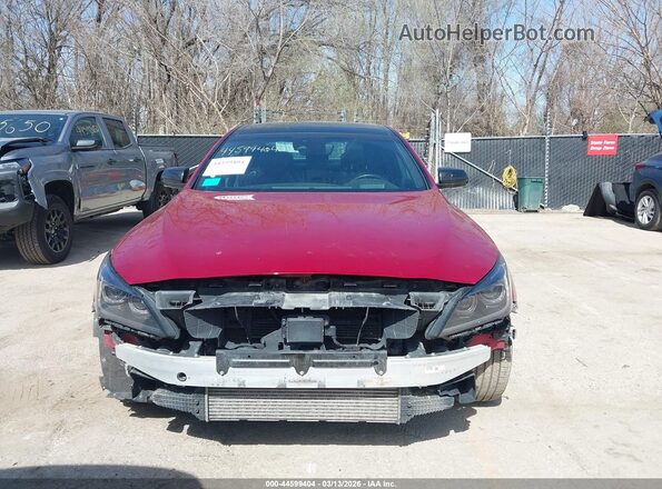 KMTFN4JB4LU336929 2020 GENESIS G80 Red Widok wnętrza z tyłu