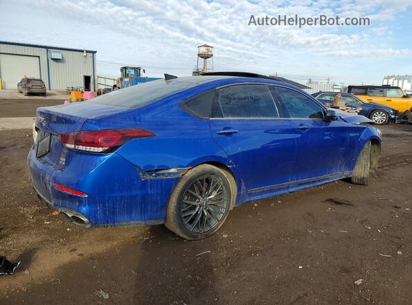KMTFN4JB5LU329567 2020 GENESIS G80 Blue Հետևի աջ