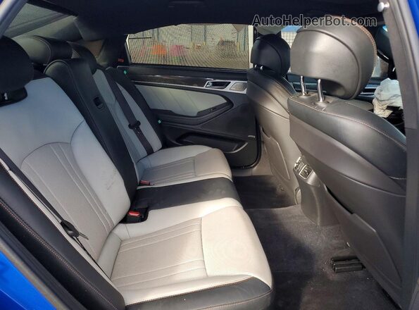 KMTFN4JB5LU329567 2020 GENESIS G80 Blue Հետևի նստատեղերի տեսք