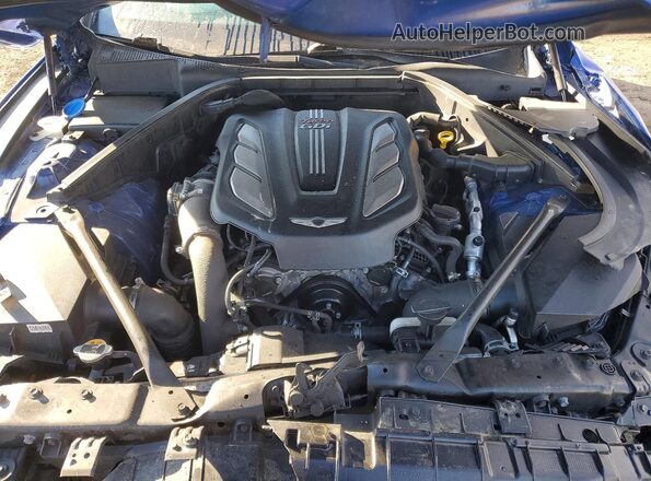 KMTFN4JB5LU329567 2020 GENESIS G80 Blue Սալոնի հետևի տեսք