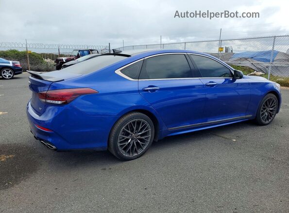 KMTFN4JB5LU331898 2020 GENESIS G80 Blue Հետևի աջ