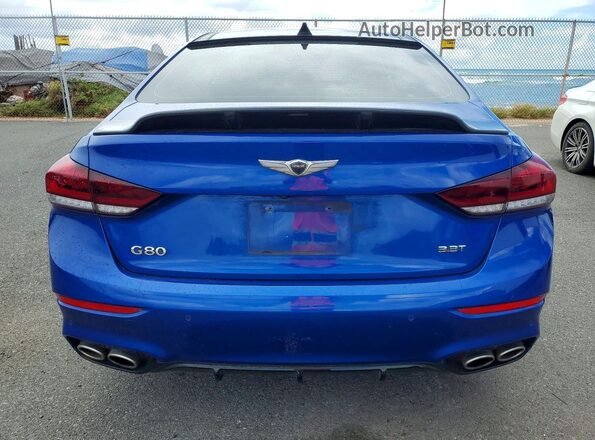 KMTFN4JB5LU331898 2020 GENESIS G80 Blue Հետևի տեսք