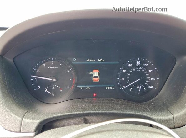 KMTFN4JB5LU331898 2020 GENESIS G80 Blue Սարքավորումների վահանակի տեսք
