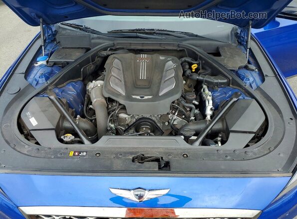 KMTFN4JB5LU331898 2020 GENESIS G80 Blue Սալոնի հետևի տեսք