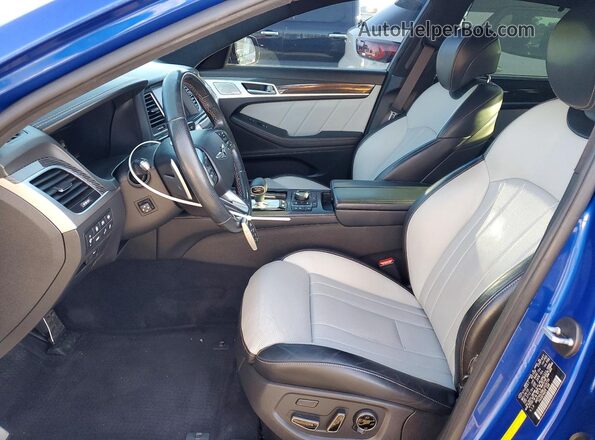 KMTFN4JB8LU329739 2020 GENESIS G80 Синий Вид салона спереди