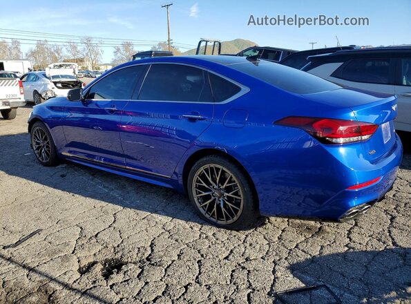 KMTFN4JB8LU329739 2020 GENESIS G80 Синий Задняя левая четверть