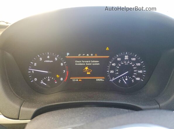 KMTFN4JBXLU334795 2020 GENESIS G80 Белый Вид щитка приборов