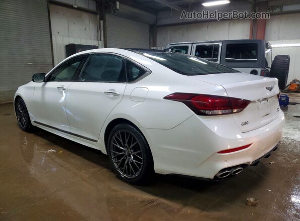 KMTFN4JBXLU334795 2020 GENESIS G80 Белый Задняя левая четверть