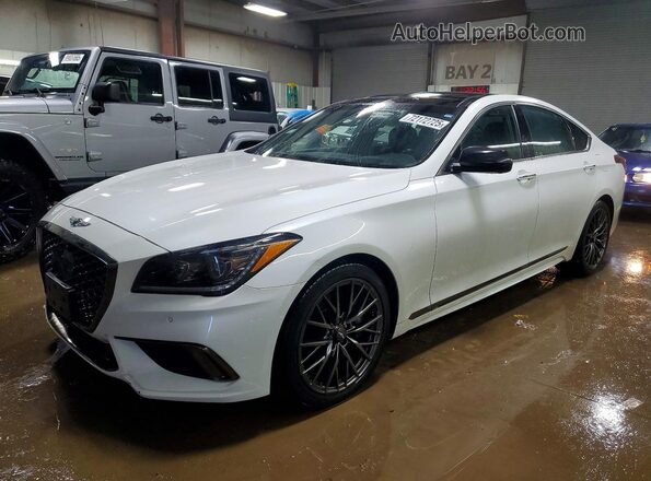 KMTFN4JBXLU334795 2020 GENESIS G80 Белый Передняя левая четверть