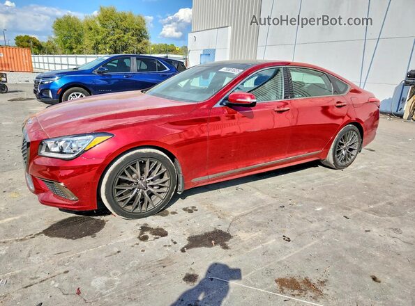 KMTFN4JE2KU313142 2019 GENESIS G80 Red Передня ліва чверть