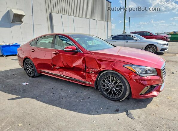KMTFN4JE2KU313142 2019 GENESIS G80 Red Передня права чверть