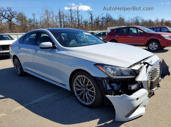 KMTFN4JE7LU329080 2020 GENESIS G80 Белый Передняя правая четверть