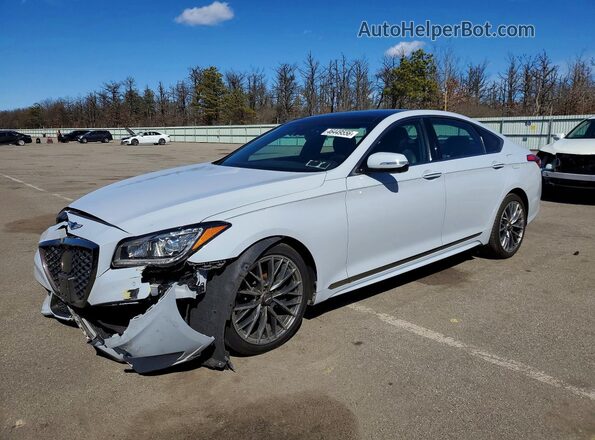 KMTFN4JE7LU329080 2020 GENESIS G80 Белый Передняя левая четверть
