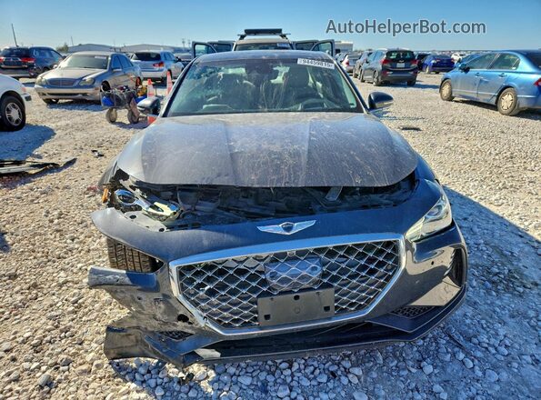 KMTG34LE0KU034585 2019 GENESIS G70 Gray Widok z przodu