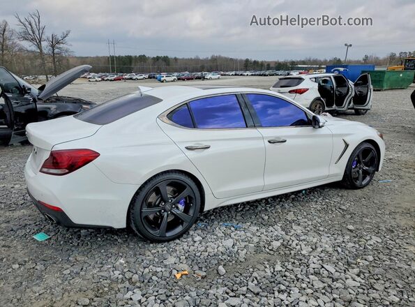 KMTG34LE2MU074329 2021 GENESIS G70 White Tył prawy