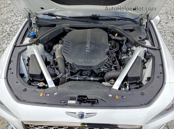KMTG34LE2MU074329 2021 GENESIS G70 White Widok wnętrza z tyłu