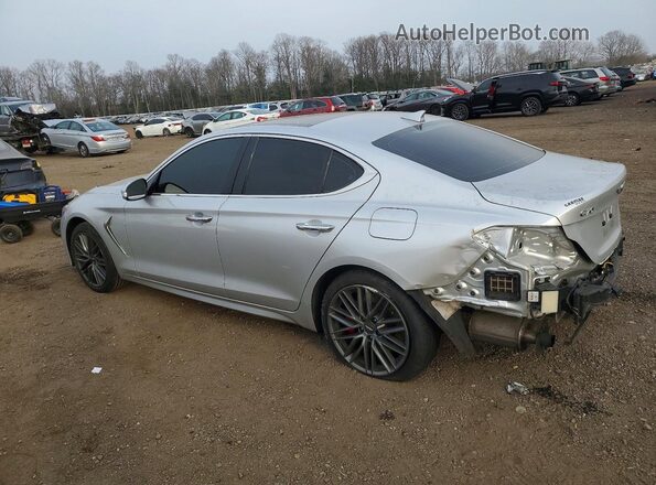 KMTG34LE7KU034955 2019 GENESIS G70 Silver Trasero izquierdo
