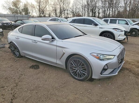 KMTG34LE7KU034955 2019 GENESIS G70 Silver Delantero derecho