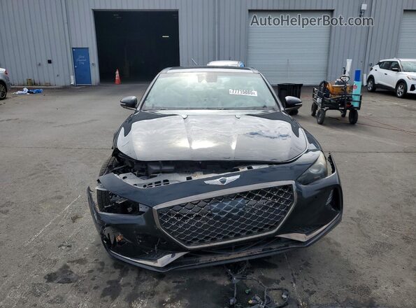 KMTG34LE8KU015590 2019 GENESIS G70 Black Դիմացի տեսք