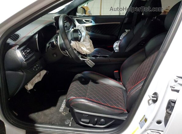 KMTG34LEXMU074398 2021 GENESIS G70 Gray წინა სალონის ხედი