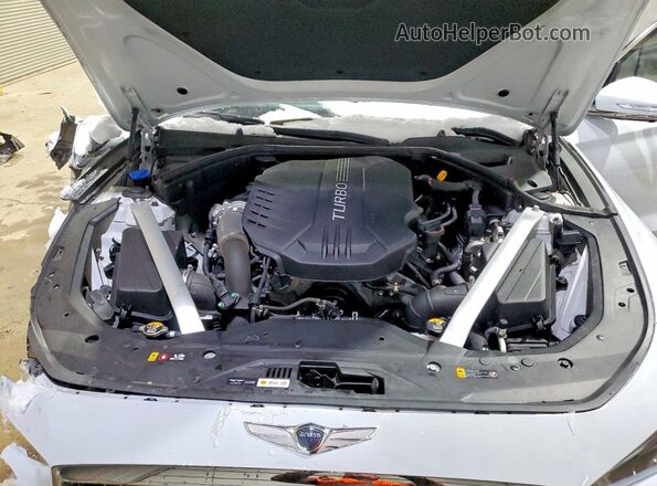 KMTG34LEXMU074398 2021 GENESIS G70 Gray უკანა სალონის ხედი