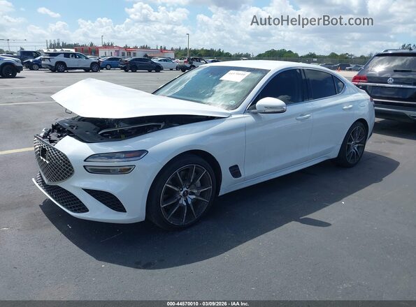 KMTG34SC0SU144620 2025 GENESIS G70 Белый Передняя левая четверть