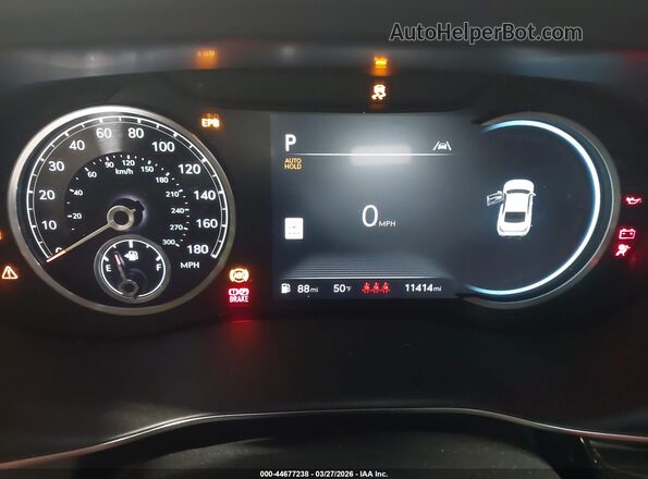 KMTG34SC1SU153293 2025 GENESIS G70 Gray Widok tylnych siedzeń
