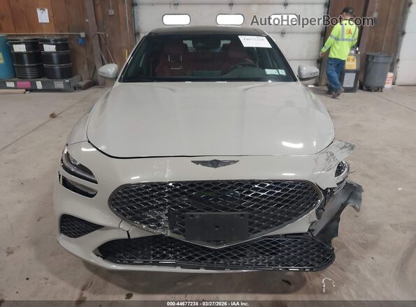 KMTG34SC1SU153293 2025 GENESIS G70 Gray Widok zestawu wskaźników