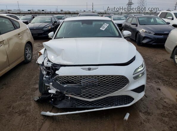 KMTG34SC2SU150340 2025 GENESIS G70 White Vista frontal
