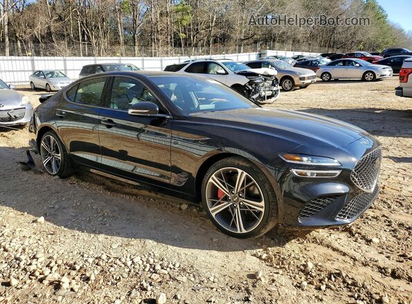 KMTG34SC8RU136467 2024 GENESIS G70 Черный Передняя правая четверть