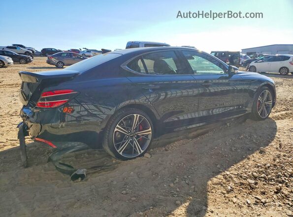 KMTG34SC8RU136467 2024 GENESIS G70 Черный Задняя правая четверть