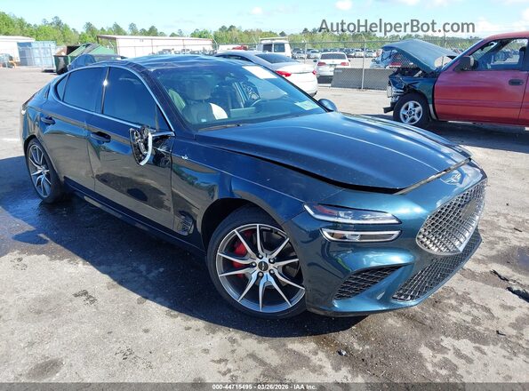 KMTG34SC8SU155641 2025 GENESIS G70 Dark Blue Vista frontal