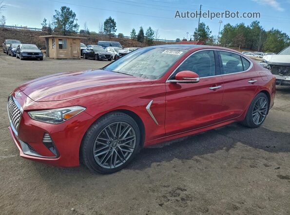 KMTG44LA2KU033044 2019 GENESIS G70 Бордовый Передняя левая четверть