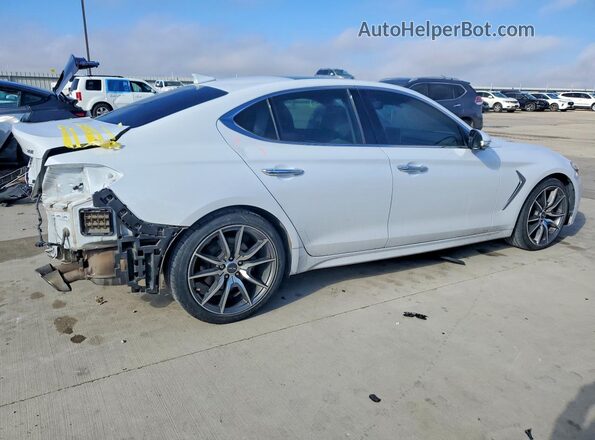 KMTG44LAXKU019554 2019 GENESIS G70 White Trasero derecho