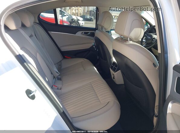 KMTG54LE2KU034078 2019 GENESIS G70 White Widok naklejki z numerem VIN