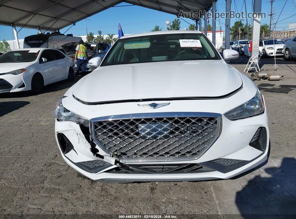 KMTG54LE2KU034078 2019 GENESIS G70 White Widok z przodu