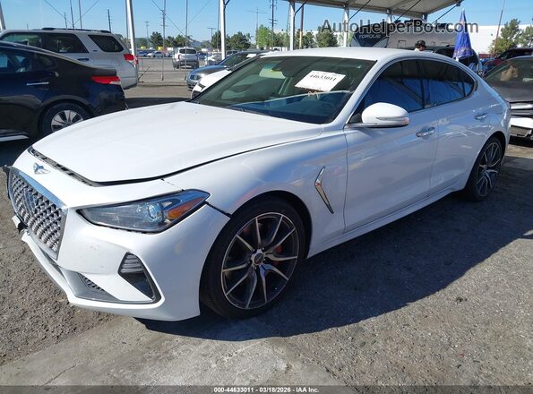 KMTG54LE2KU034078 2019 GENESIS G70 White Przód lewy