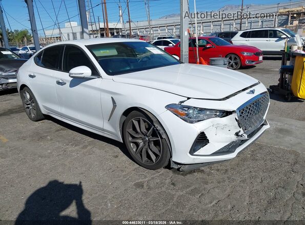 KMTG54LE2KU034078 2019 GENESIS G70 White Przód prawy