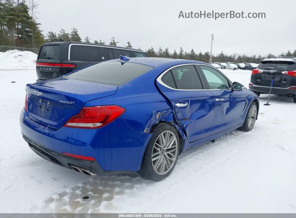 KMTG64LA4MU075339 2021 GENESIS G70 Синий Задняя правая четверть