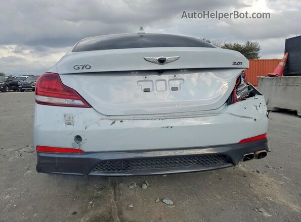 KMTG64LA7LU045878 2020 GENESIS G70 Silver უკანა ხედი