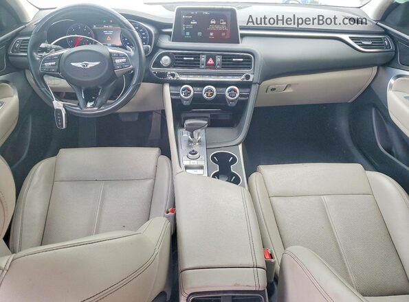 KMTG64LA7LU045878 2020 GENESIS G70 Silver წინა პანელის ხედი