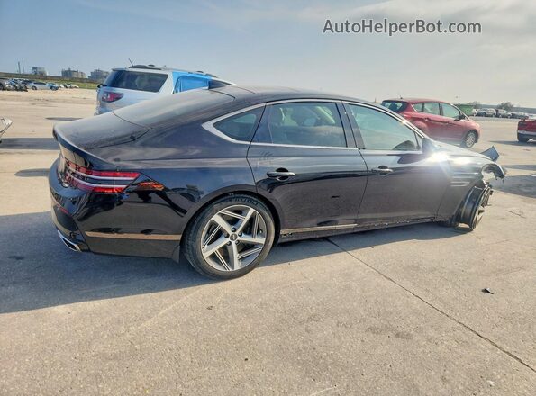 KMTGA4SC7RU222066 2024 GENESIS G80 Black უკანა მარჯვენა