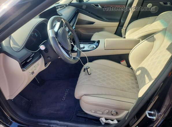 KMTGA4SC7RU222066 2024 GENESIS G80 Black წინა სალონის ხედი